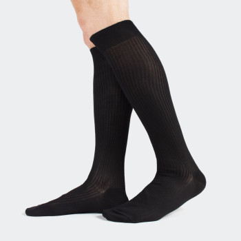 Chaussettes homme en fil d'Écosse côtelées élastiquées CIOCCA (5pcs)