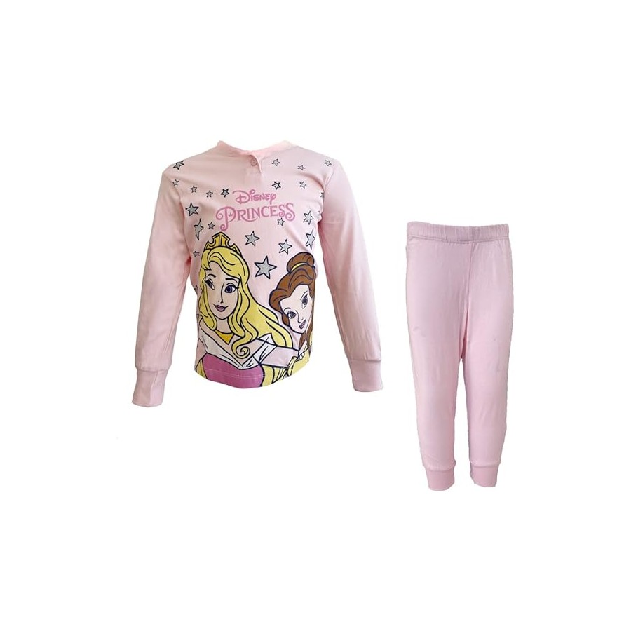 Pijama niña Princesas Disney de algodón ligero