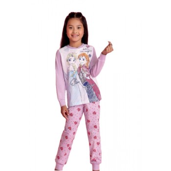 Pijama niña Frozen Disney de algodón ligero