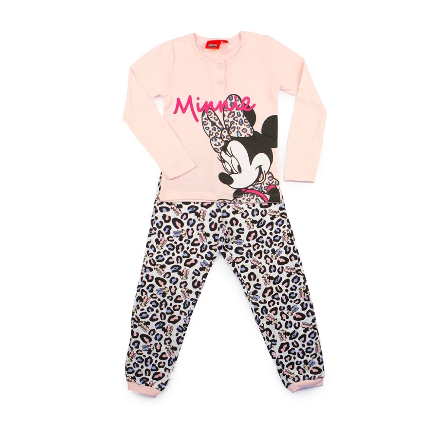 Leichter Minnie-Disney-Pyjama aus Baumwolle für Mädchen