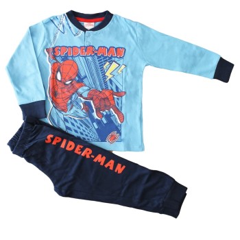 SPIDERMAN-Kinderpyjama aus leichter Baumwolle