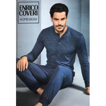 Lightweight cotton pajamas for men ENRICO COVERI 1130