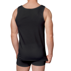 GICIPI Herren-Tanktop mit weit geripptem schottischem Lisle-Muster