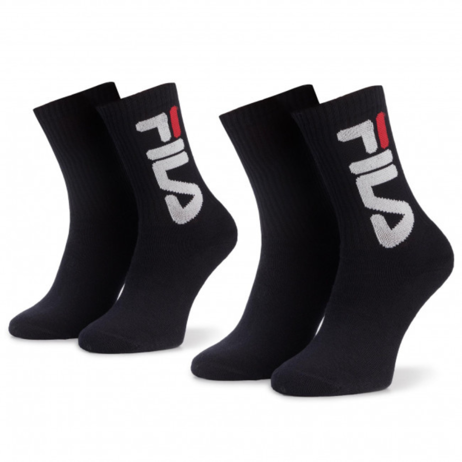 (6 paires) Chaussettes de tennis FILA en coton éponge doux