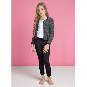 JADEA girls' leggings in stretch cotton