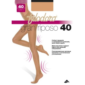 (3 paires) Collants de maintien FILODORO 40 Den