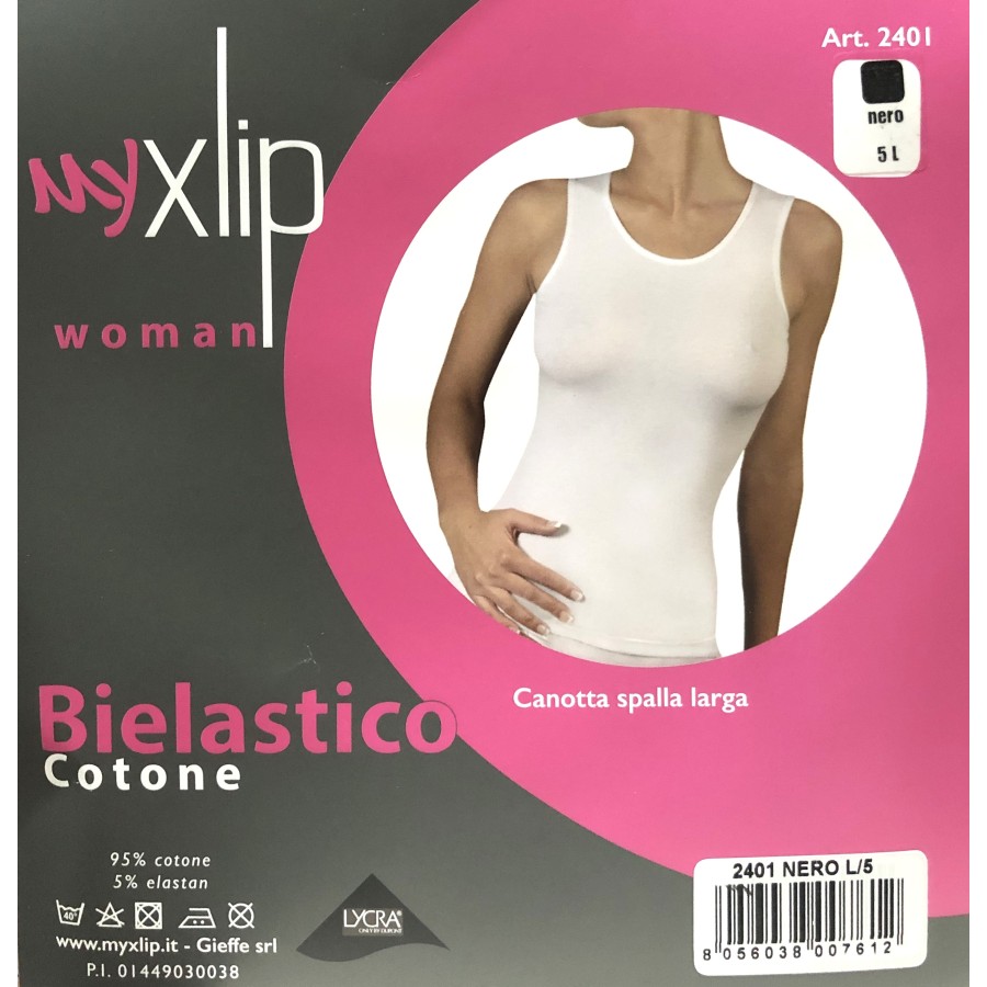 Schlichtes, hochgeschlossenes Tanktop aus Bi-Stretch-Baumwolle von MYXLIP