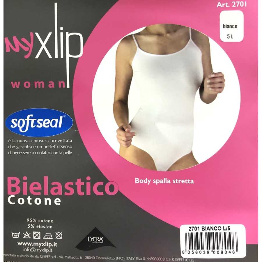 MYXLIP schlichter Zwei-Wege-Stretch-Body aus Baumwolle