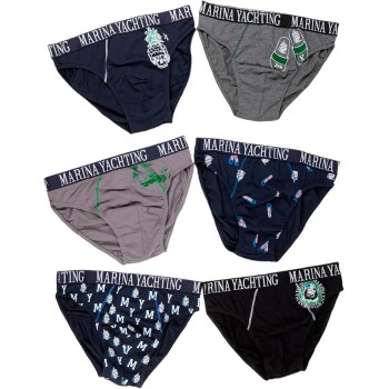 MARINA YACHTING fantasy stretch cotton men's briefs (6pcs)