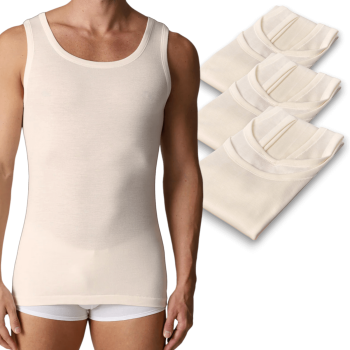 (3pcs) NOTTINGHAM Men's Wool and Cotton Undershirt