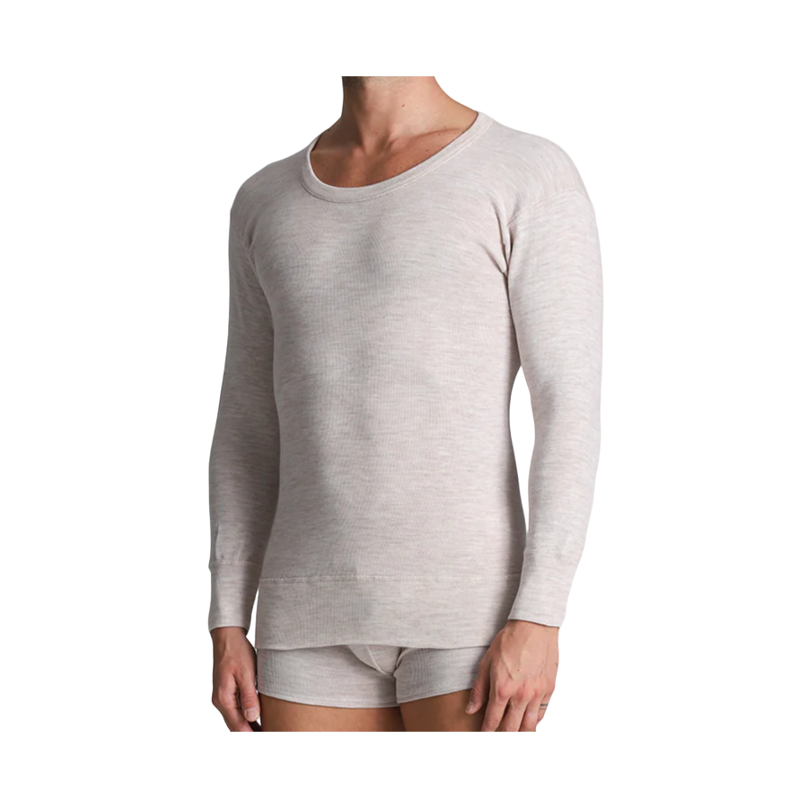 Pull homme manches longues ALPINA 50% laine vierge