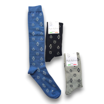 (3 paires) Chaussettes longues en coton chaud MASK-SOCK à...