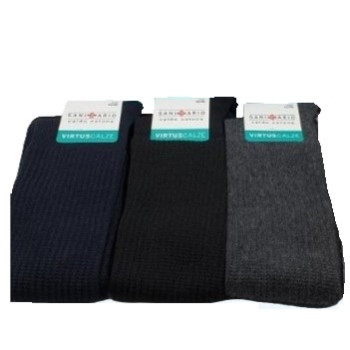 Lange, warme Winter-Hygienesocken aus Baumwolle ohne Gummizug