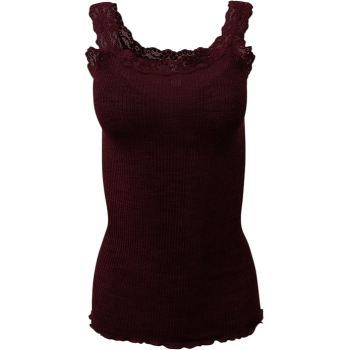 Top 85% wool and 15% silk pleated straps lace turns EGI