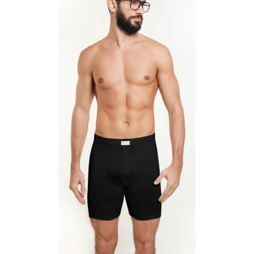 Boxer long en coton stretch avec boutons NOTTINGHAM (3pcs)