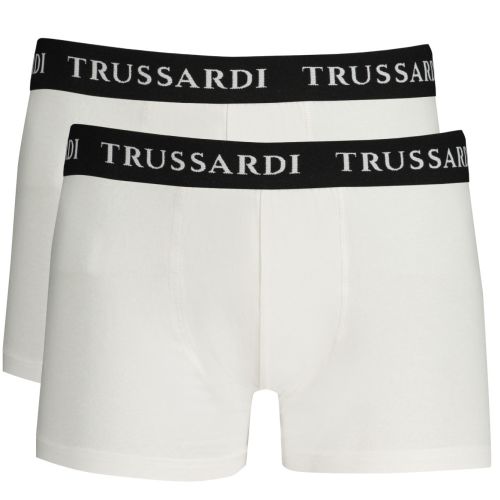Trussardi bi-pack boxer shorts, elastic waist with logo (2PZ)