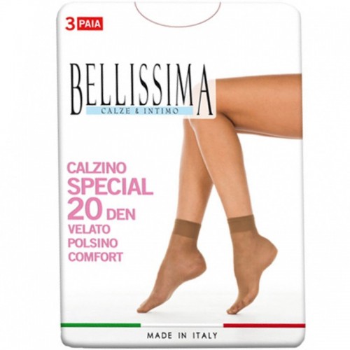 (9 paires) chaussettes élastiquées transparentes 20 deniers BELLISSIMA