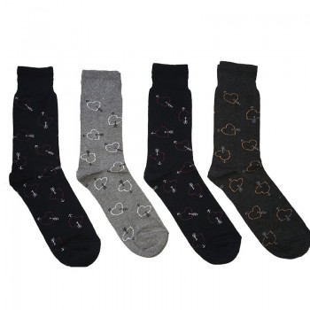 (4 Paar) MASK-SOCK Cupido warme Baumwollsocken