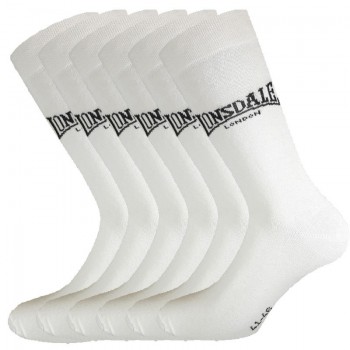 6 Paires de chaussettes courtes homme LONSDALE en coton stretch LO220W