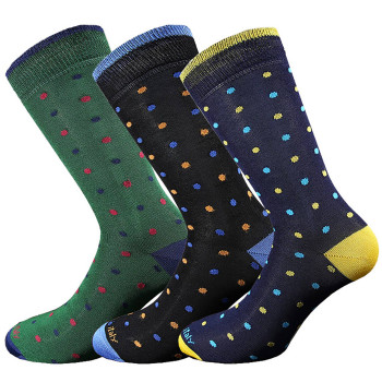 Men's lisle socks with polka dot pattern Made in Italy