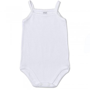 ELLEPI 100% lightweight cotton baby body with narrow straps (3pcs)