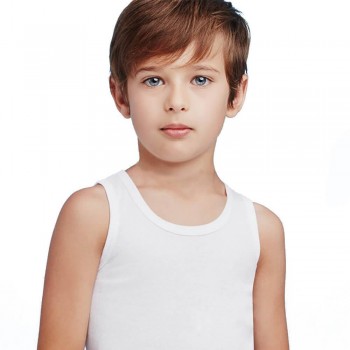 (3pcs) ELLEPI light cotton tank tops for boys AI384