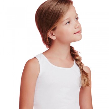 (3uds) Camisetas de tirantes ELLEPI de algodón elástico para niña 8409