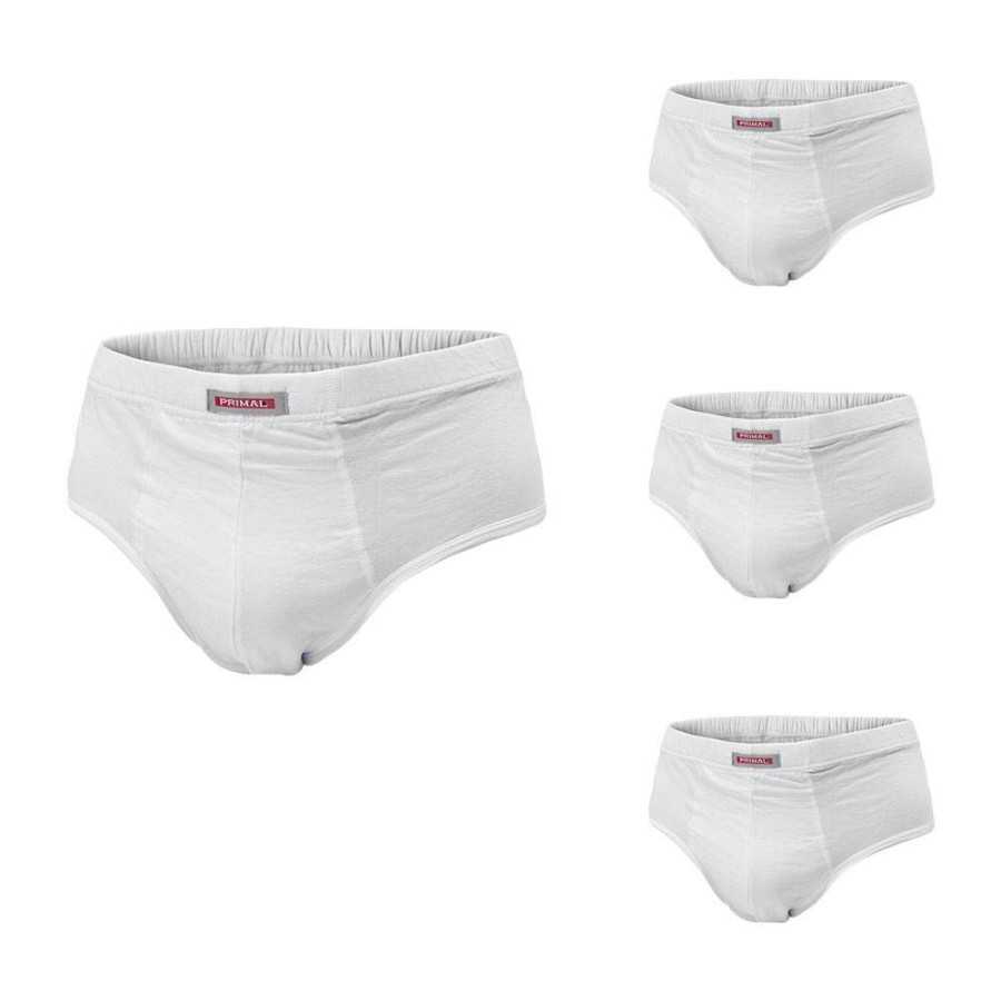 (4pcs) slips homme en coton élastique calibré PRIMAL