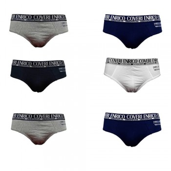 (6pcs) ENRICO COVERI briefs in stretch cotton