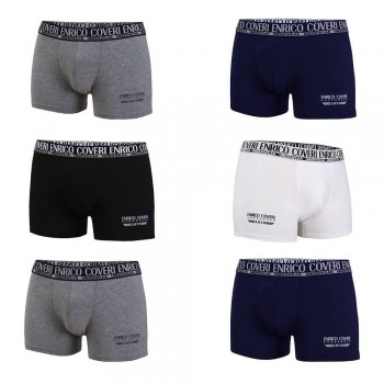 (6pcs) ENRICO COVERI boxers in stretch cotton