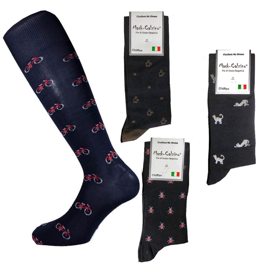(4 Paar) MASK-SOCK lange Socken