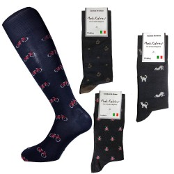 (4 paires) Chaussettes longues en fil d'Écosse MASK-SOCK