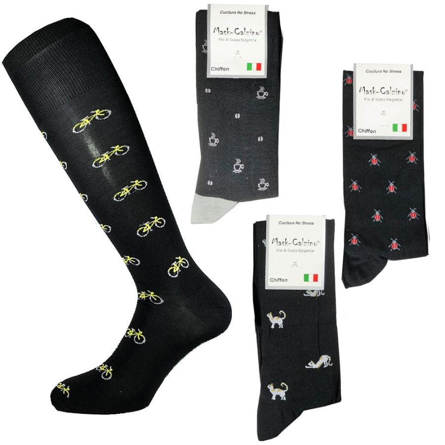 (4 Paar) MASK-SOCK lange Socken