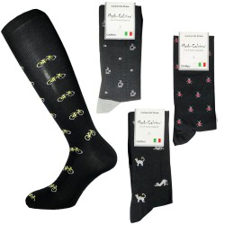 (4 paires) Chaussettes longues en fil d'Écosse MASK-SOCK