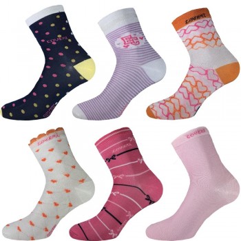 (6pcs) ENRICO COVERI light cotton socks with pattern...