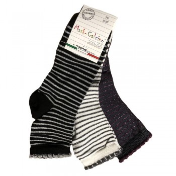 (3uds) Calcetines ligeros de algodón para niña MASK-SOCK