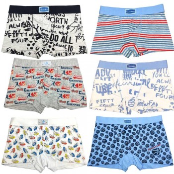 Bunt gemusterte GASOLINO Baby-Boxershorts aus Stretch-Baumwolle, hergestellt in Italien