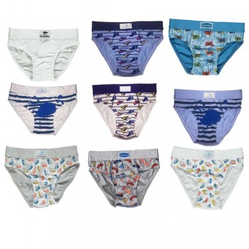 (9pcs) Slips bébé en coton stretch GASOLINO à motifs