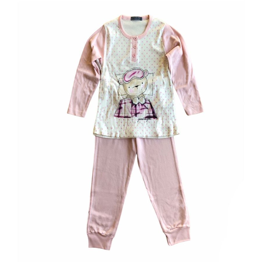 Warm cotton winter pajamas for girls