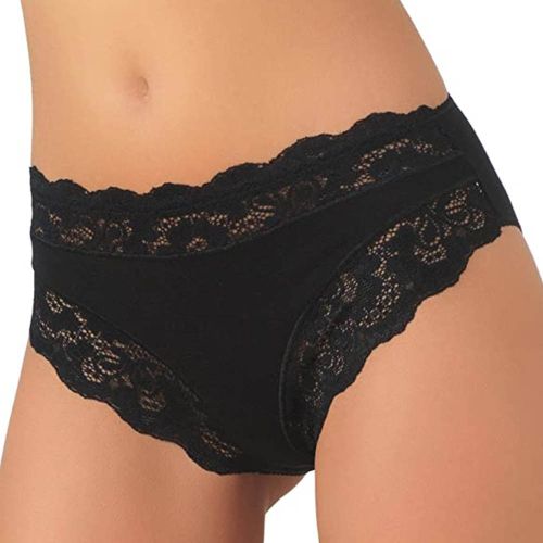 Slip cotone e modal con pizzo midi JADEA