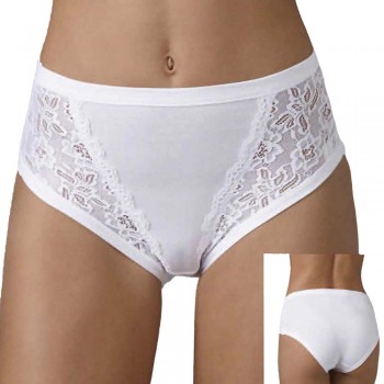 (6pcs) Jupe-culotte en coton et modal avec dentelle EMY 1985