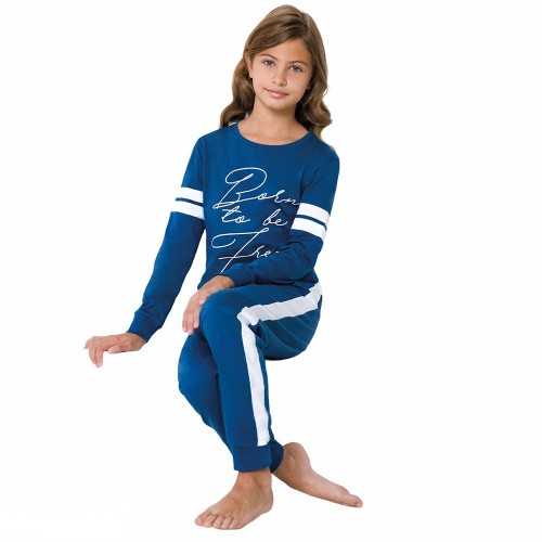 Pyjama fille coton léger sport JADEA