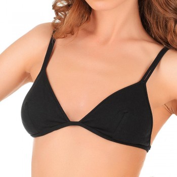 Simple bra in cotton and modal without underwire EMY_7143