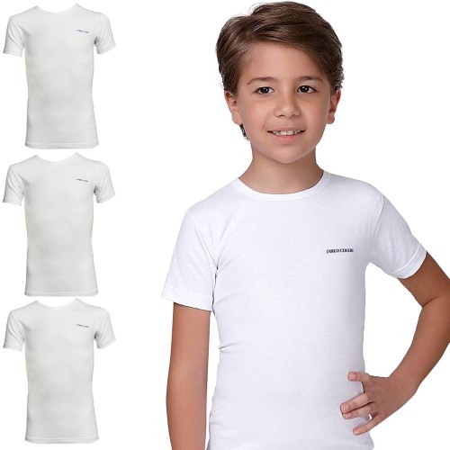 (3 Stück) ENRICO COVERI Baby-/Jungen-T-Shirt aus Stretch-Baumwolle