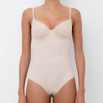 LORMAR Mousse bodysuit in microfibre with laser cut underwire