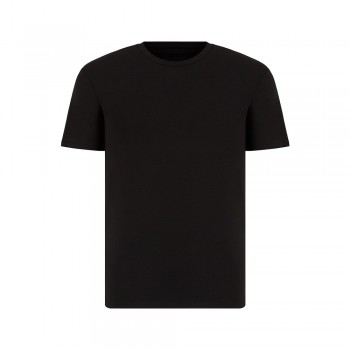 Camiseta Hombre - Tejido Elegante Negro - Made in Italy