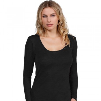 Women's EGI wool and microfibre sweater