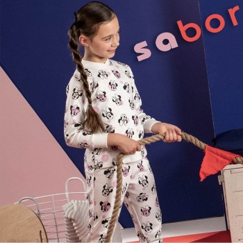 SABOR „Minnie“ Interlock-Baumwollpyjama für Mädchen