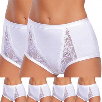 (6pcs) Jupe-culotte en coton et modal avec dentelle EMY 1985