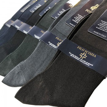 (6 pairs) Short cotton lisle sanitary socks RELAX PUNTO